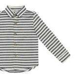 Leom Shirt | Blue Marine - White Striped
