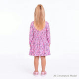 Toddler & Kids Jersey Dress | Wild Hearts