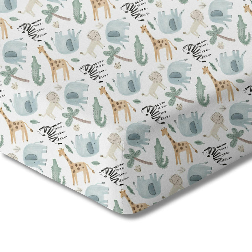 Organic Print Crib Sheet