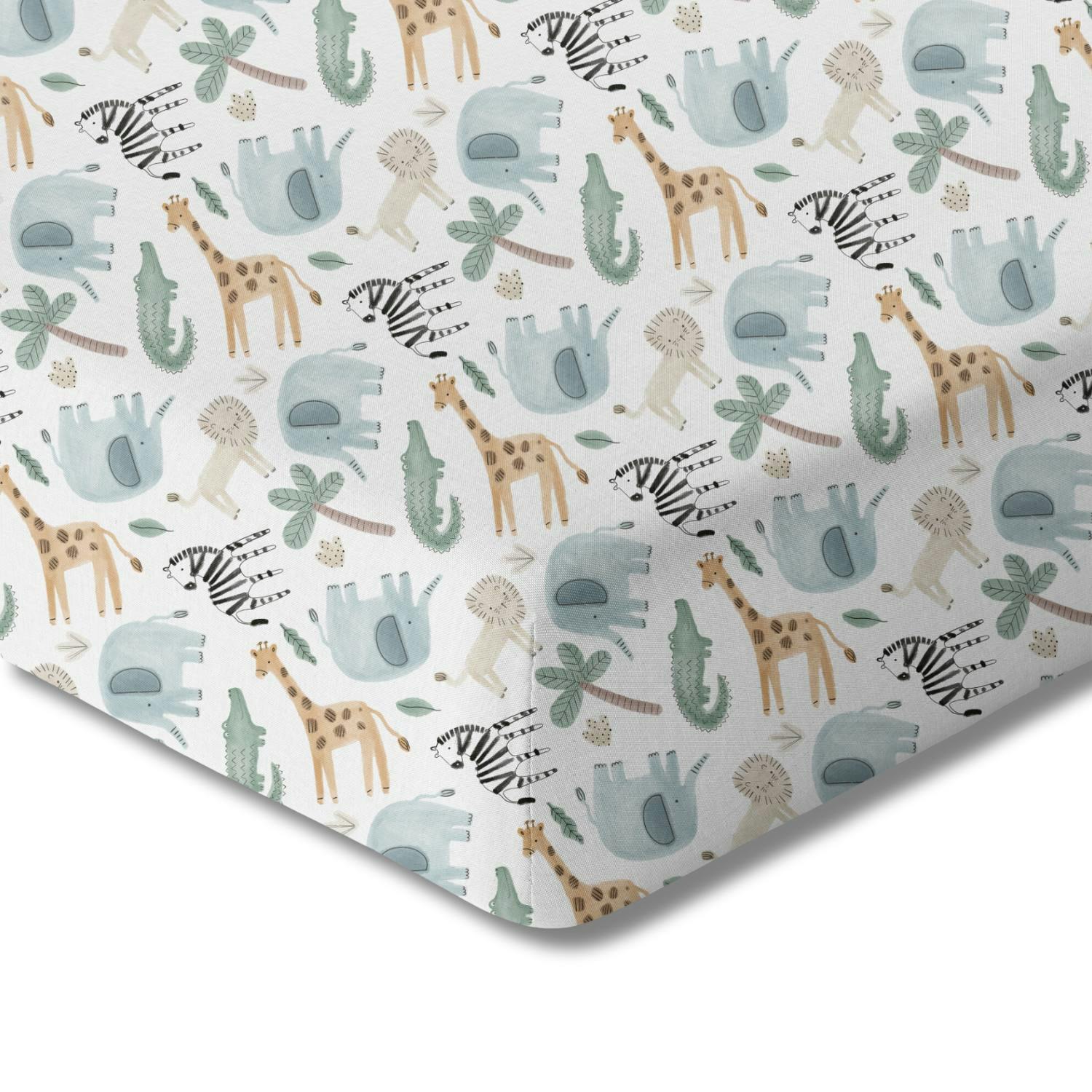 Organic Print Crib Sheet