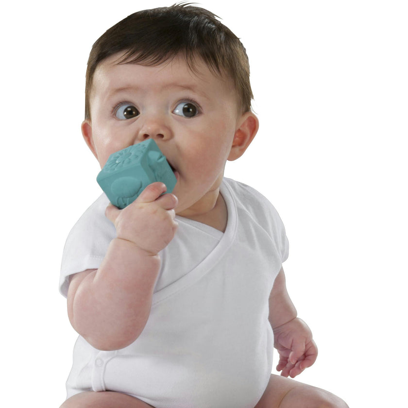So’Pure Natural Rubber Cube & Ball Teether Set