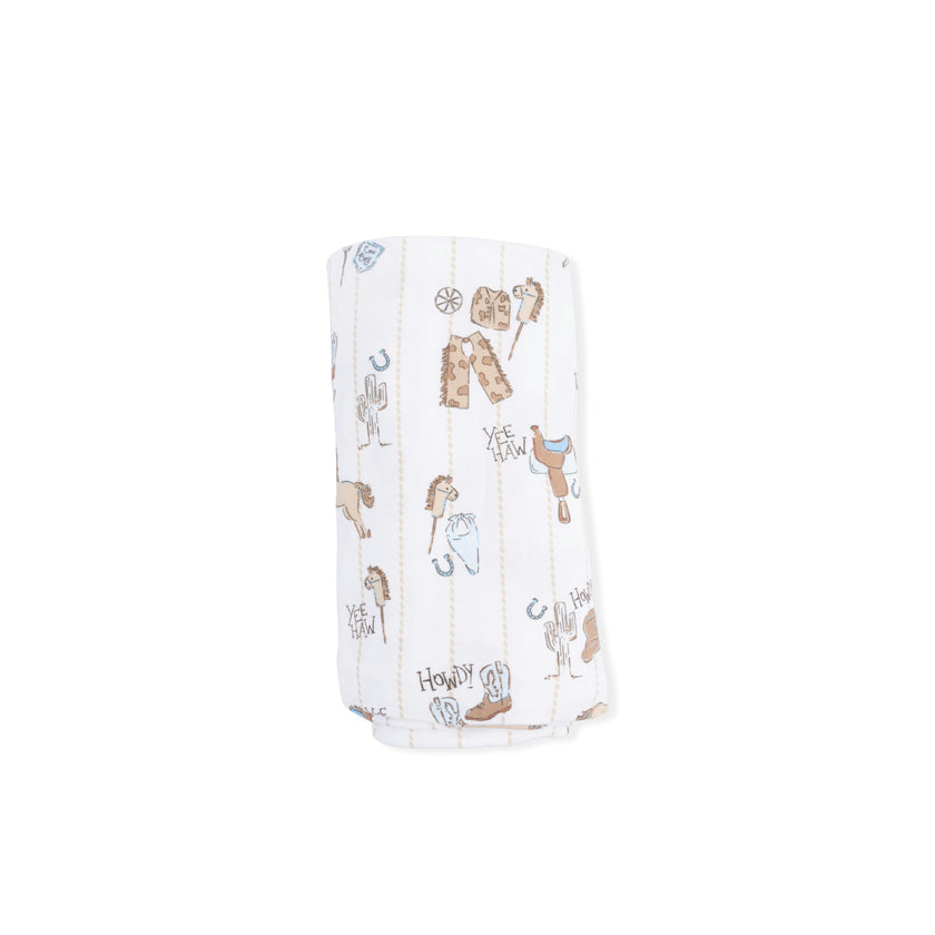 Cowboy Nursery - Swaddle Blanket