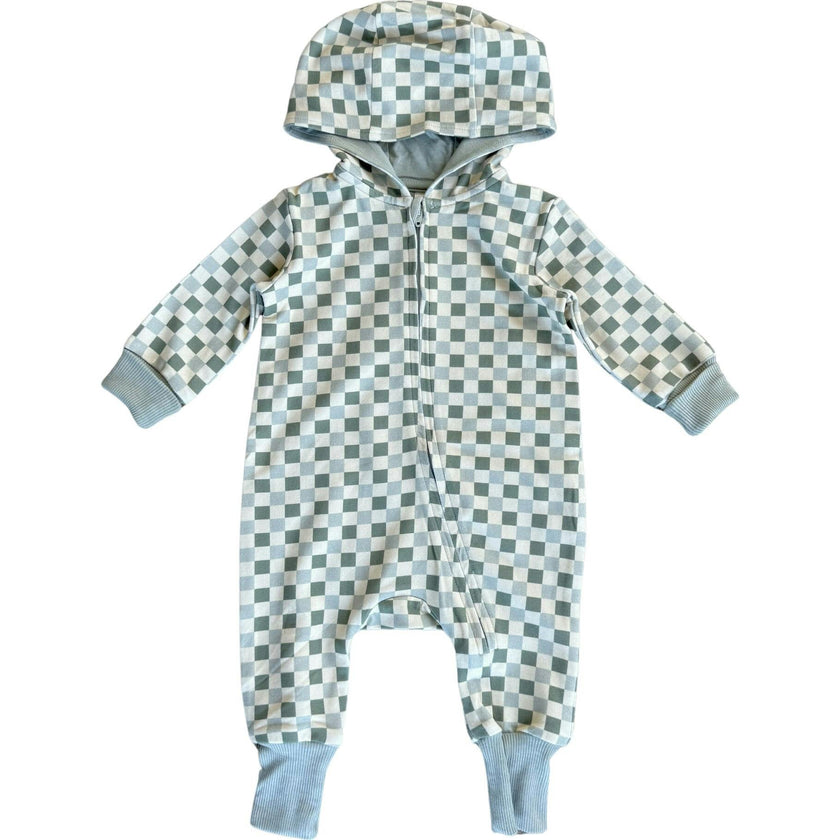Baby Boy Terry Zip Romper