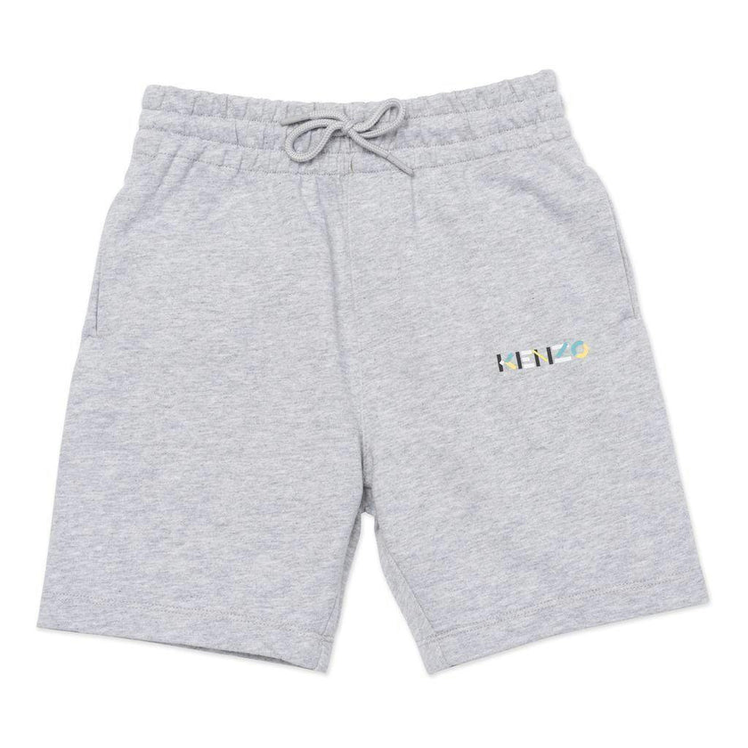 Grey Marl Logo Bermuda Shorts