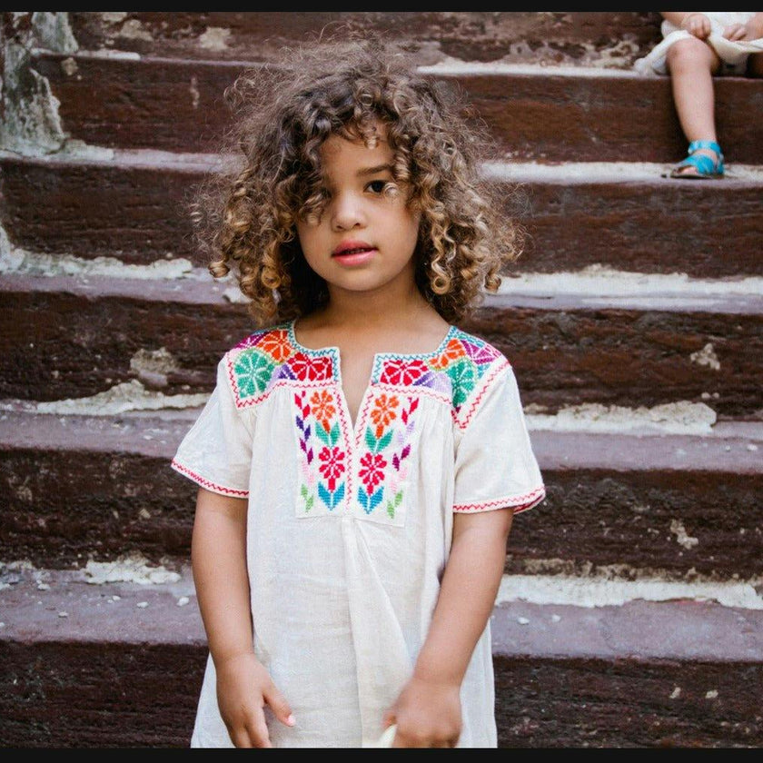 Hand Embroidered V-Tee Blouse