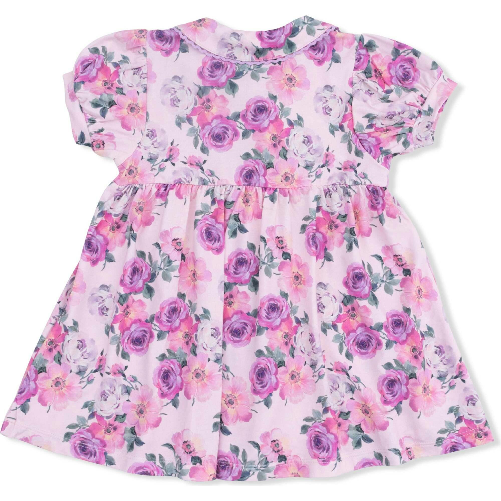Rose Abundance - Betty Dress Puff Sleeve with Bloomer