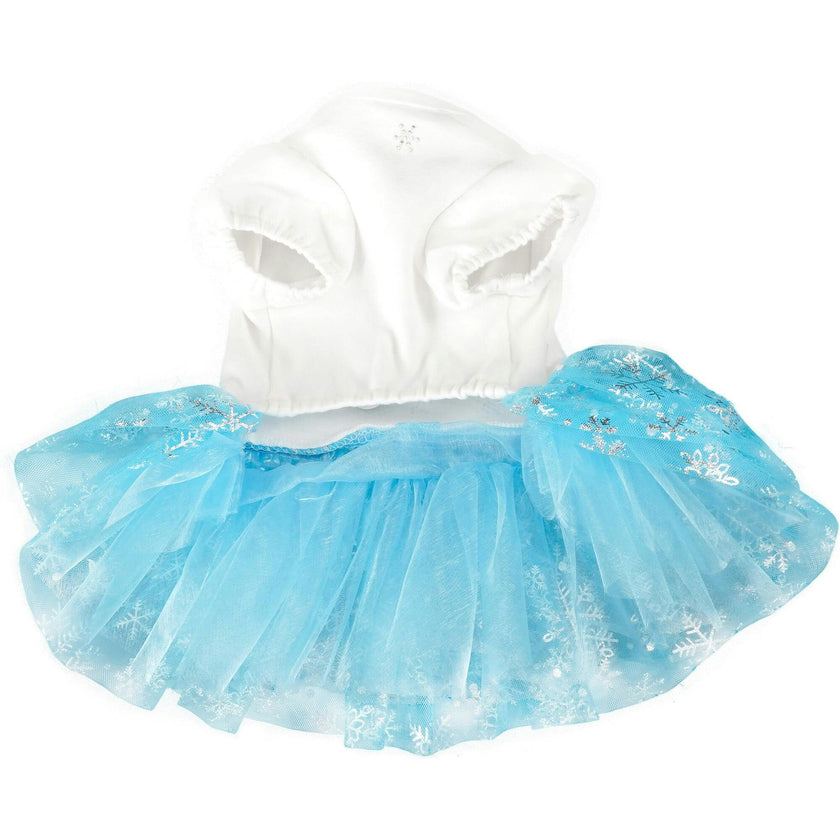 LIGHT BLUE TWINKLING SNOWFLAKE DRESS, Blue