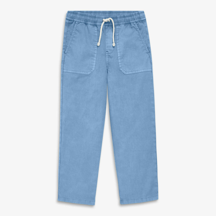 Kids garment dyed stretch chino pocket pant
