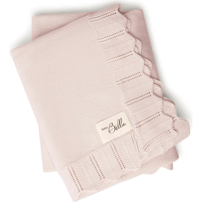 Knit Pointelle Blanket Primrose
