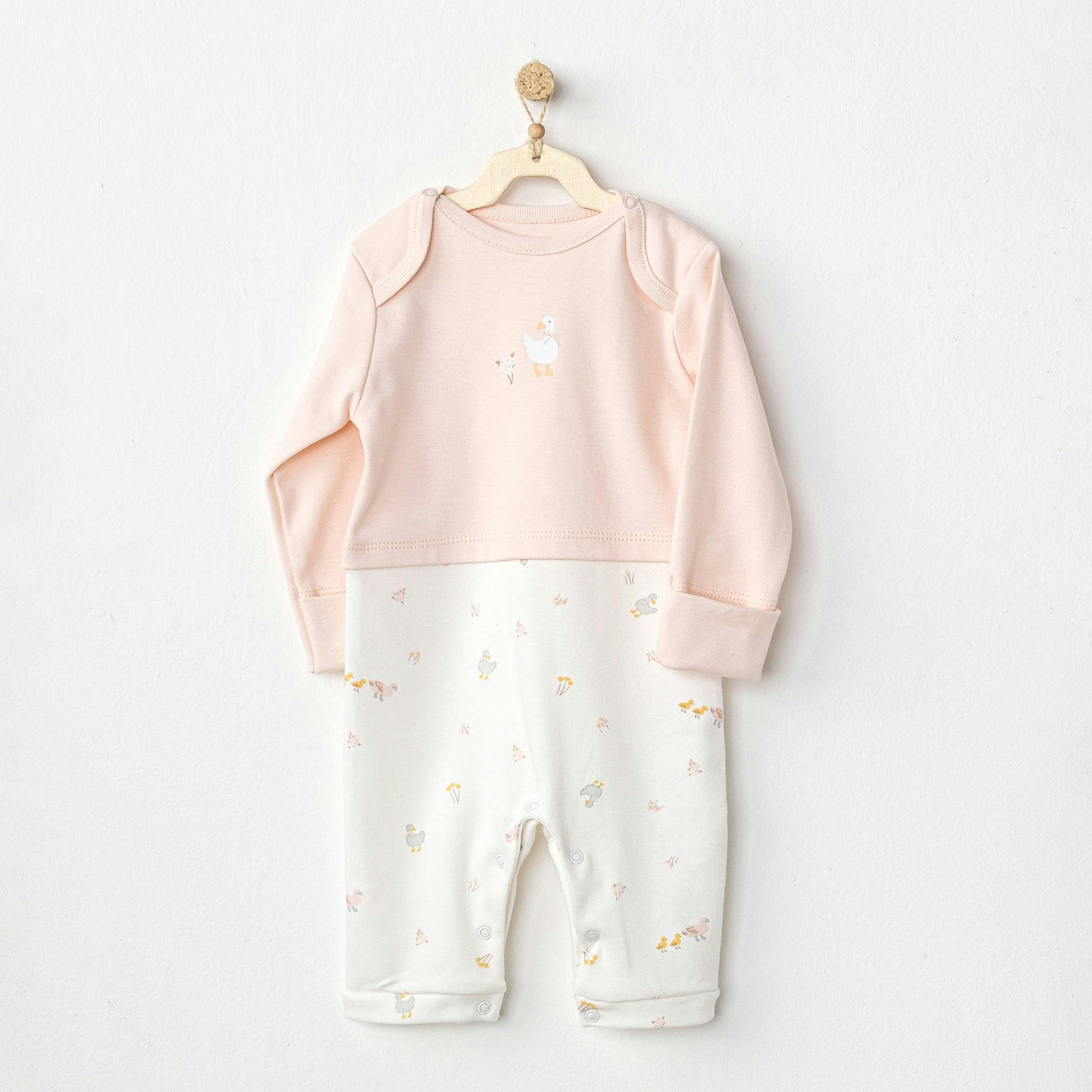 Pink Duck Colorblock Romper