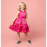 Arabella Frill Satin Party Dress