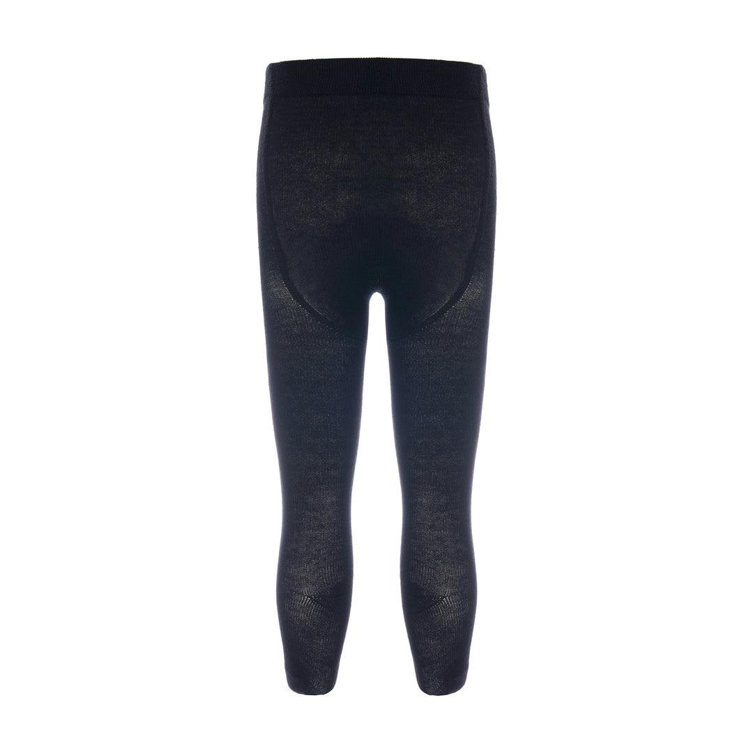 Black Plain Cotton Tights