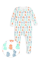 The Organic Zipper Footie [Bunny Tails]