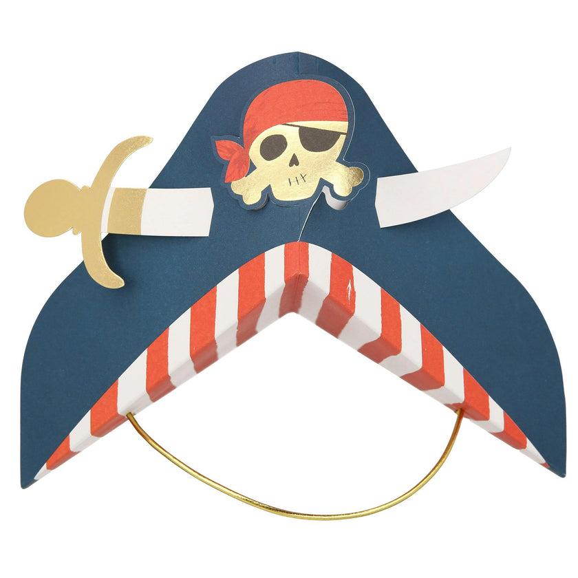 Blue Pirate Party Hats