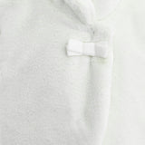 Ivory Plush Asymmetrical Coat