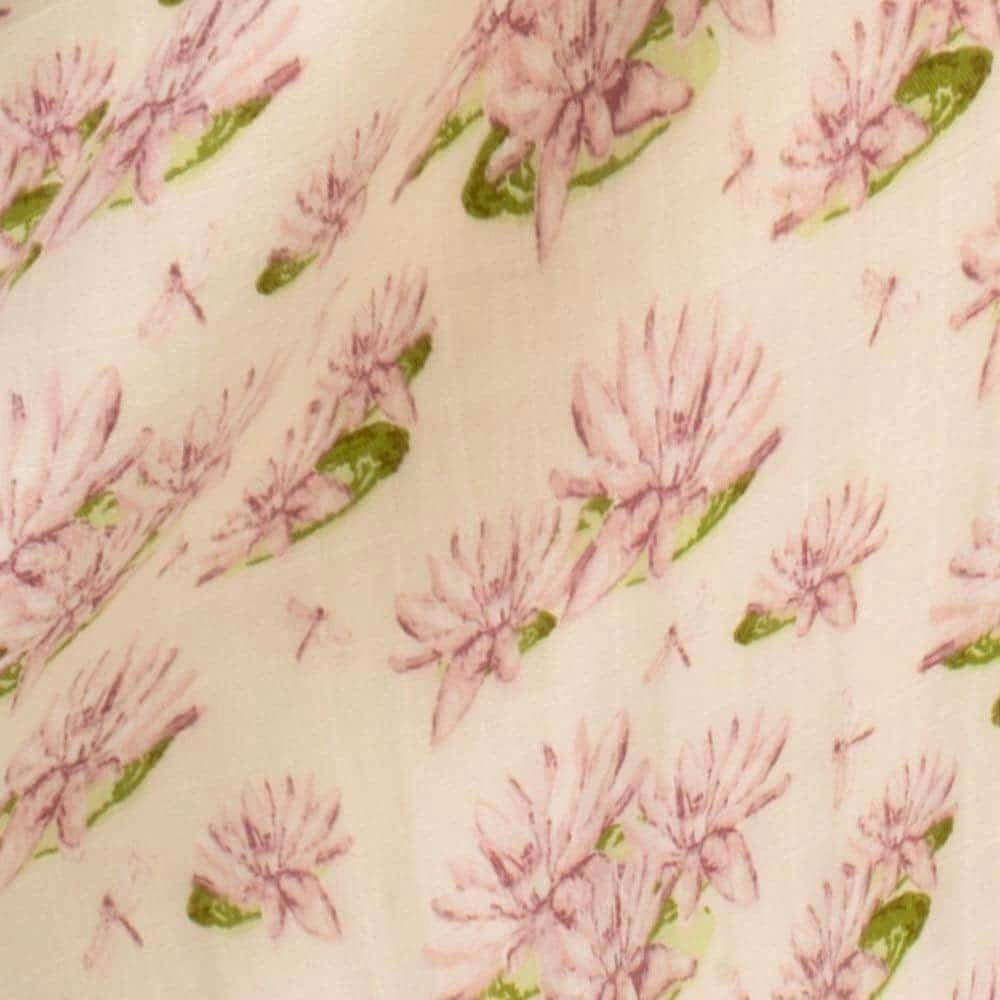 Water Lily Bamboo Muslin Two-Piece Burp Cloth Set