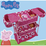 Peppa Doll Twin Care Station - Pink & White Dots