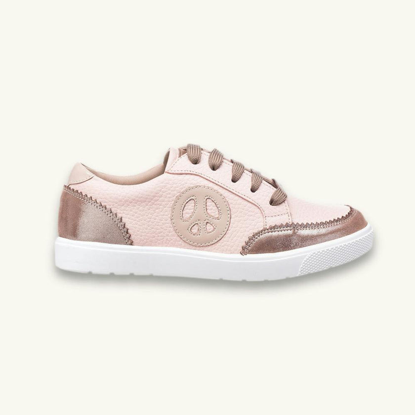 All American Sneaker | Textured Pink Leather
