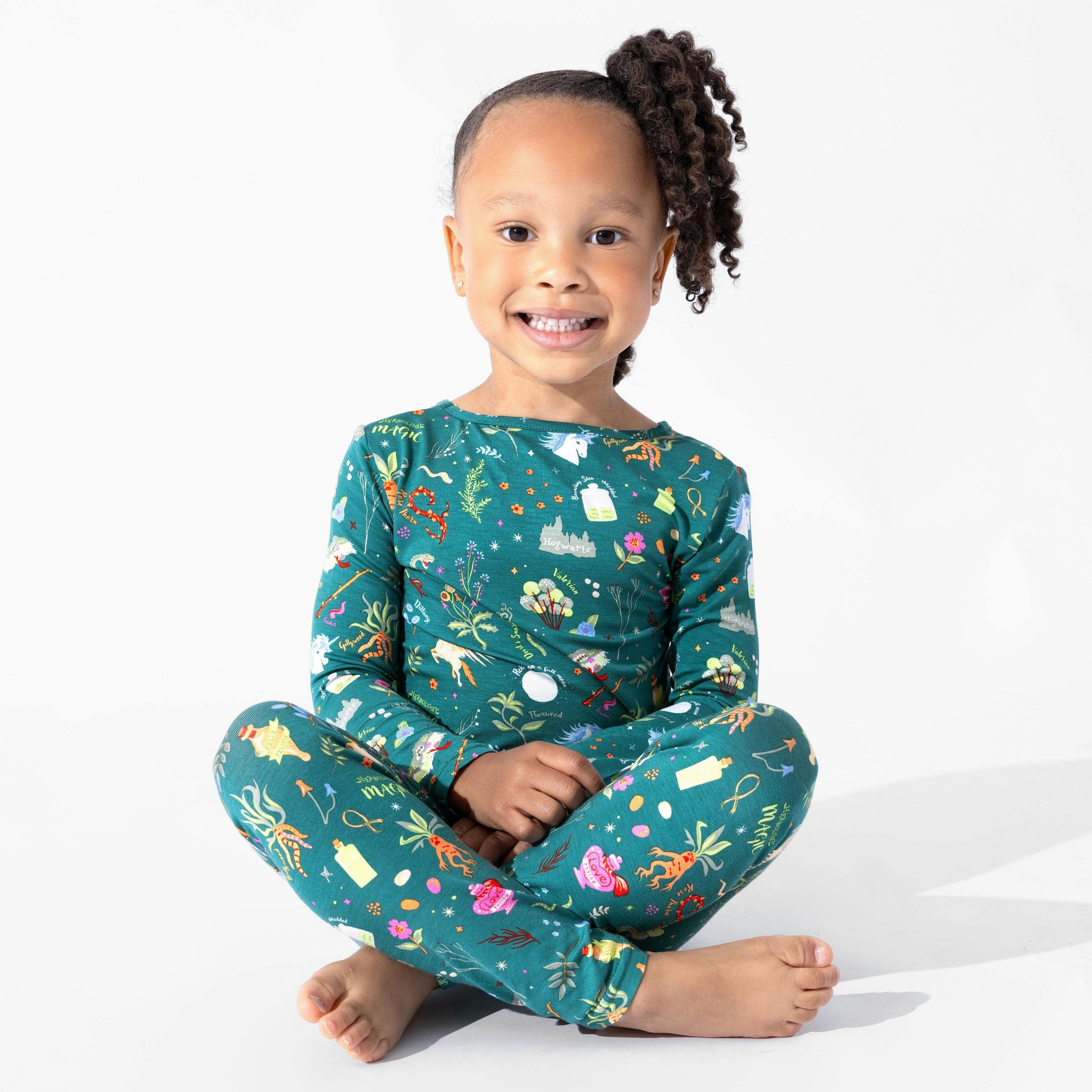 Mandrakes Potions & Herbs Bamboo Kids Pajamas