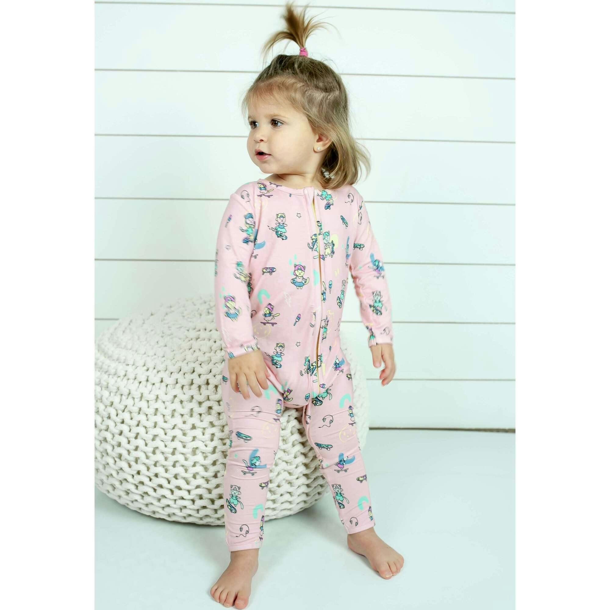 Skater Kitty Bamboo Convertible Footie