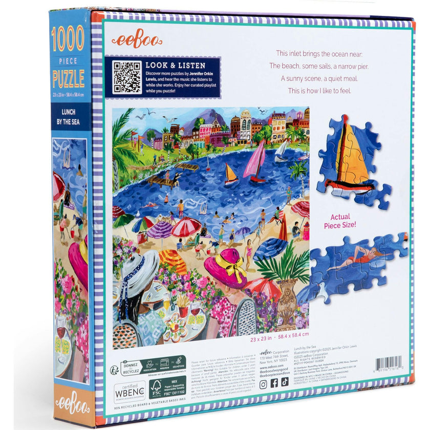 Piece&Love: Lunch by the Sea - 1000 pc Puzzle