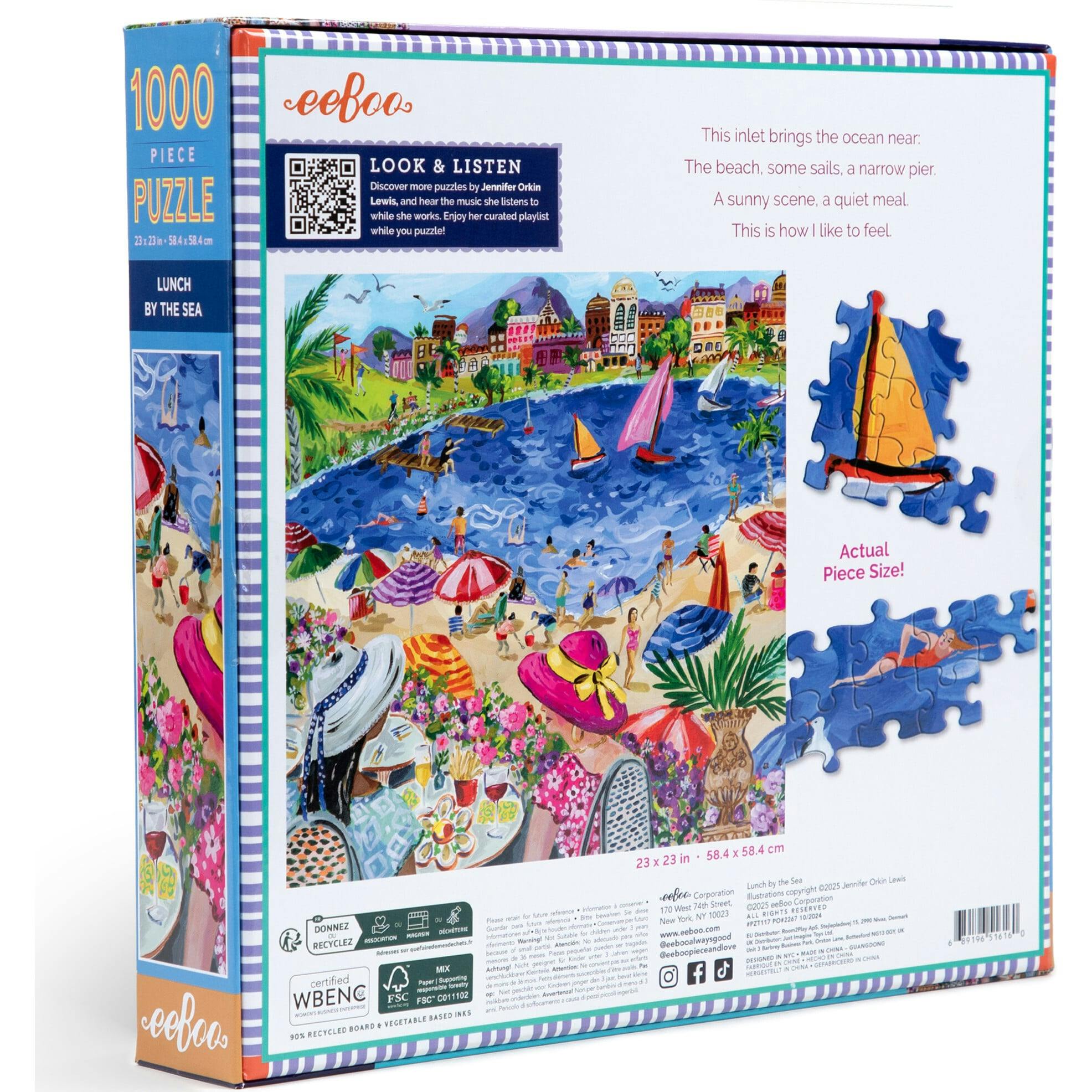 Piece&Love: Lunch by the Sea - 1000 pc Puzzle