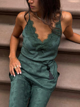 The Sylvane Top - Jadeite Floral Jacquard