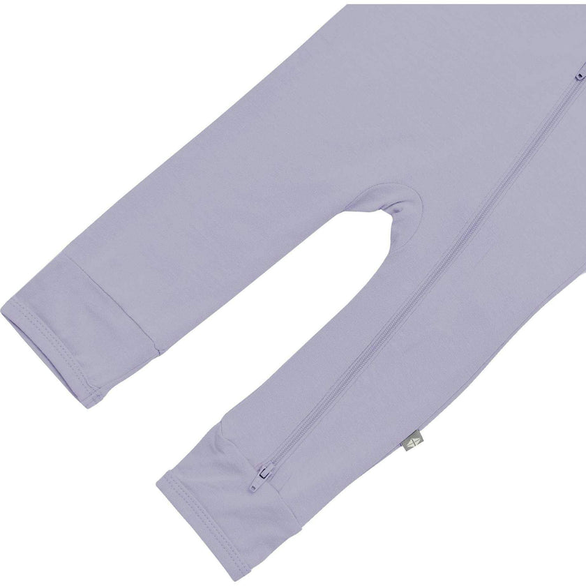 Zippered Romper, Taro