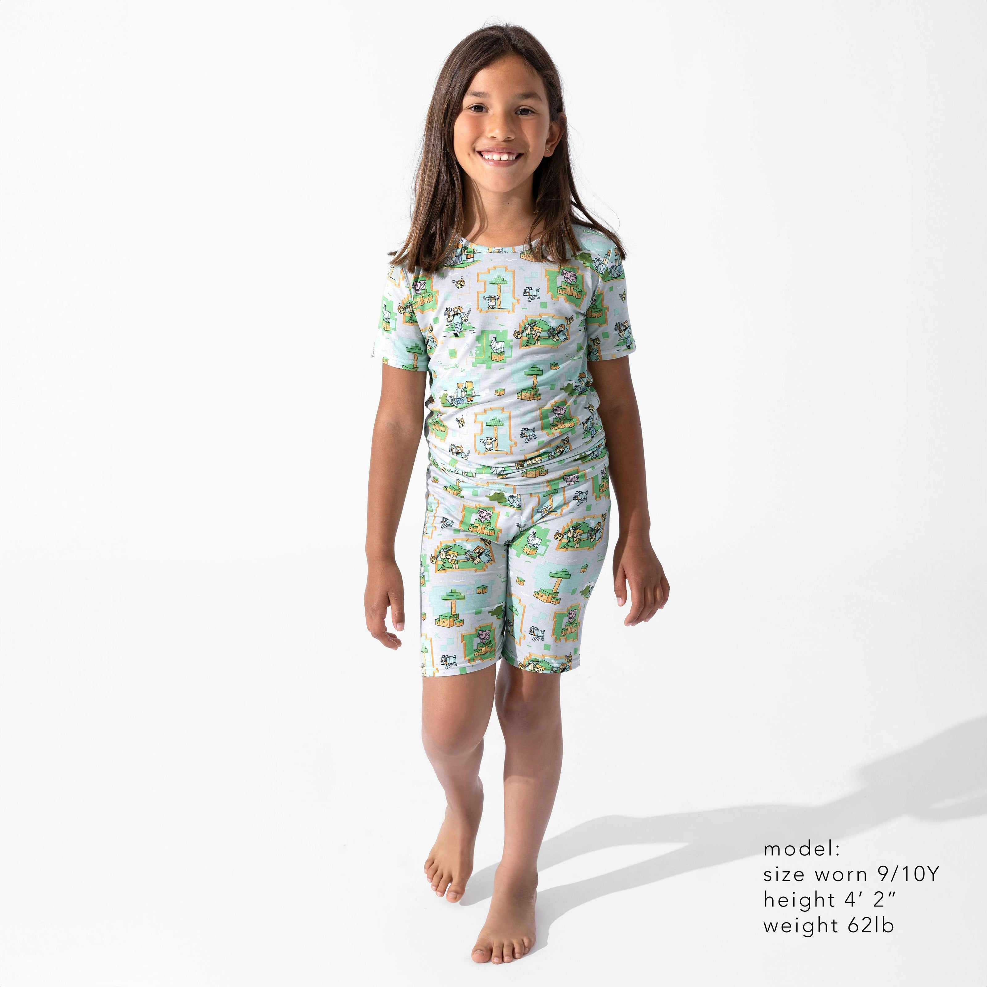 Minecraft Overworld Dreams Kids Pajama Short Set
