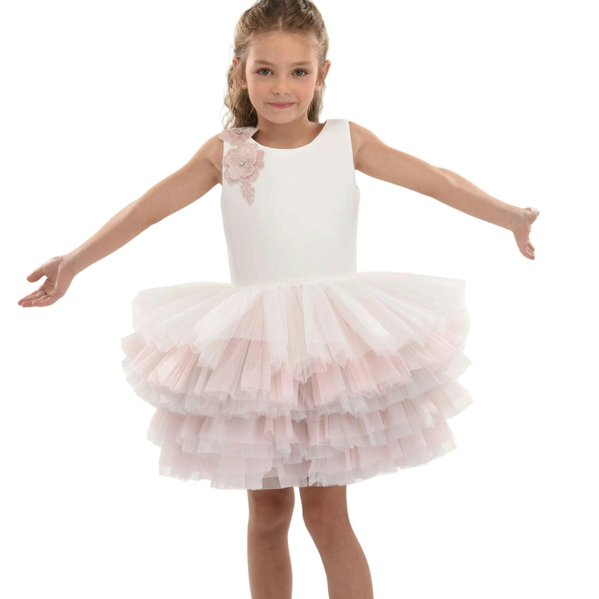 Pink Littlebrook Floral Tulle Dress