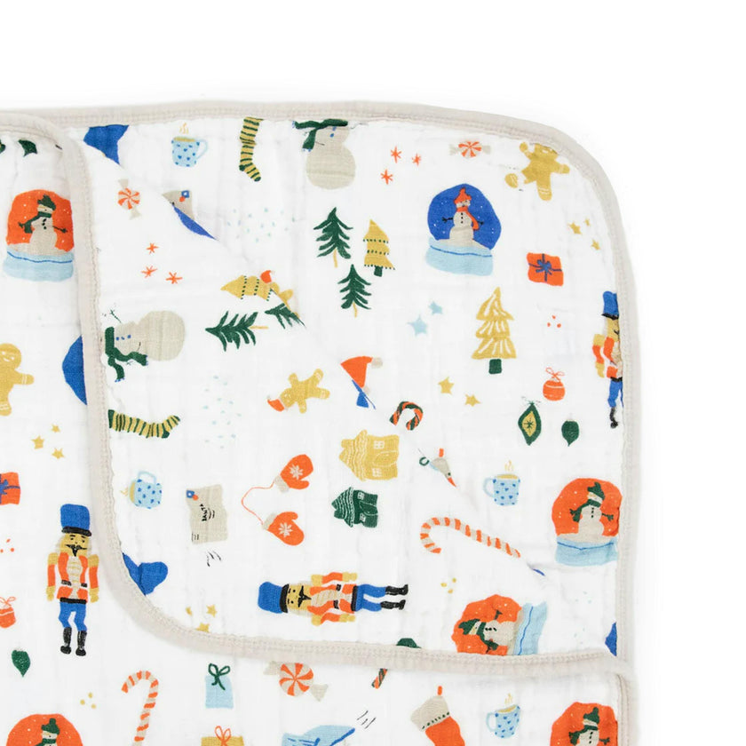 Original Cotton Muslin Quilt - Christmas Time