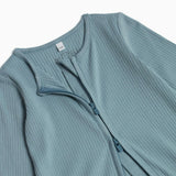 Ribbed Clever Zip Snug Fit Pajamas