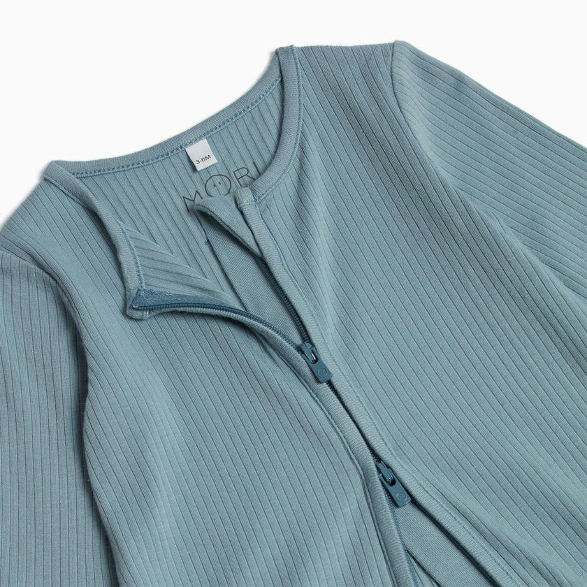 Ribbed Clever Zip Snug Fit Pajamas