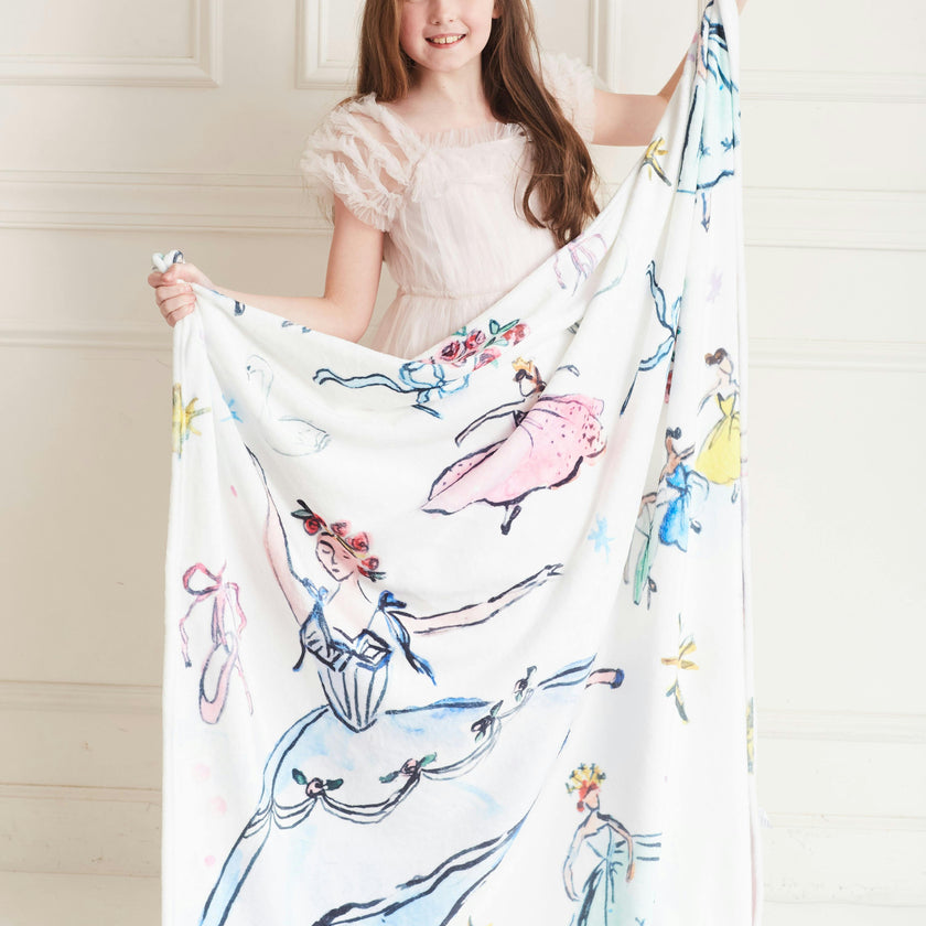 Victorian Ballerina Minky Blanket