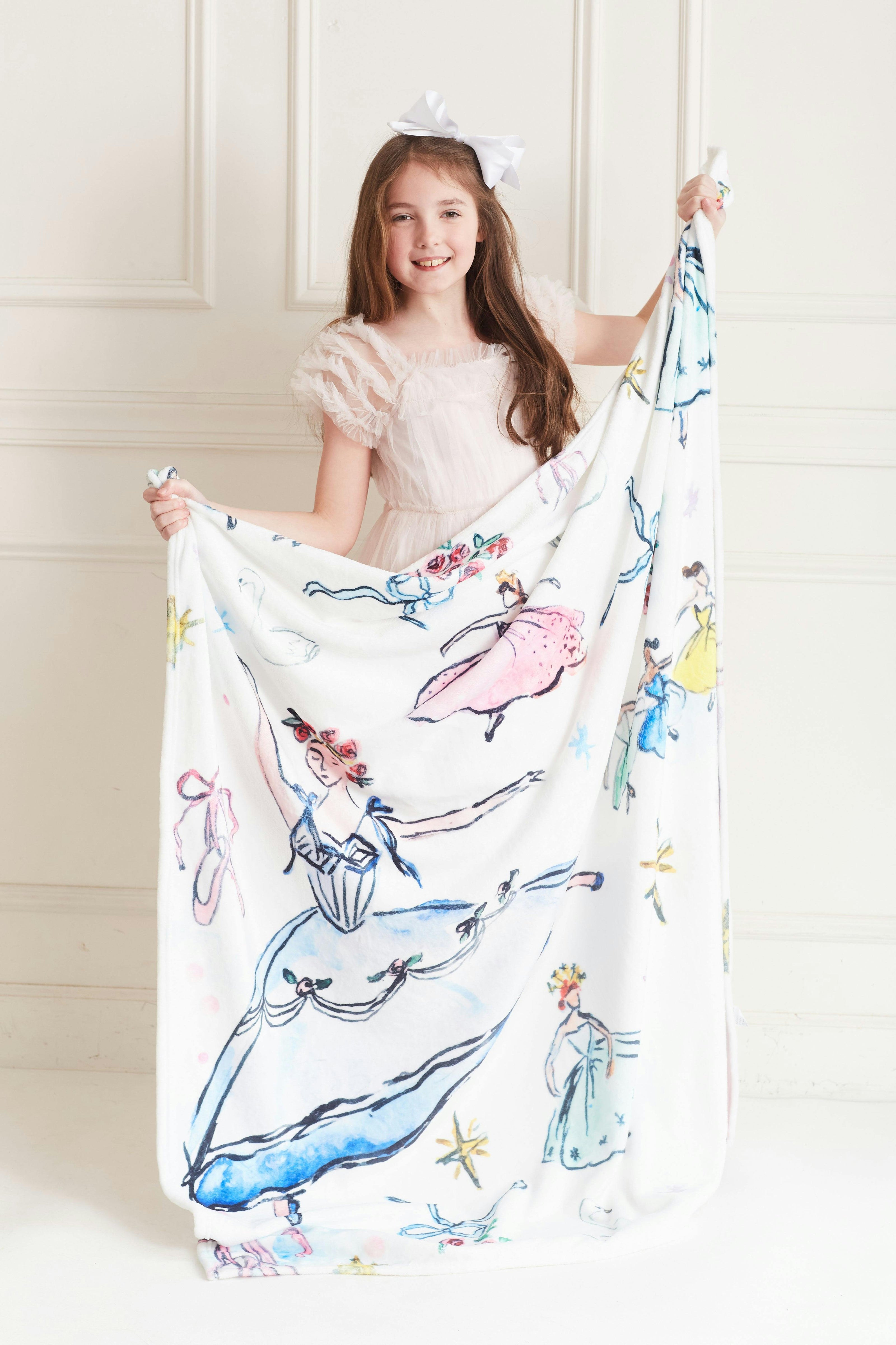 Victorian Ballerina Minky Blanket