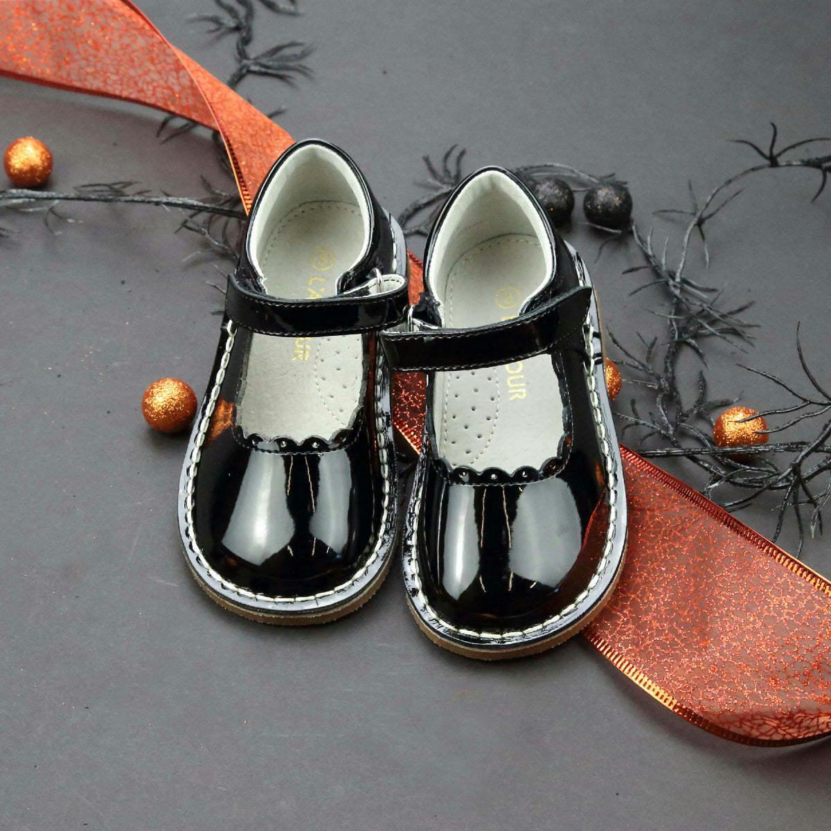 Caitlin Scalloped Patent Mary Jane