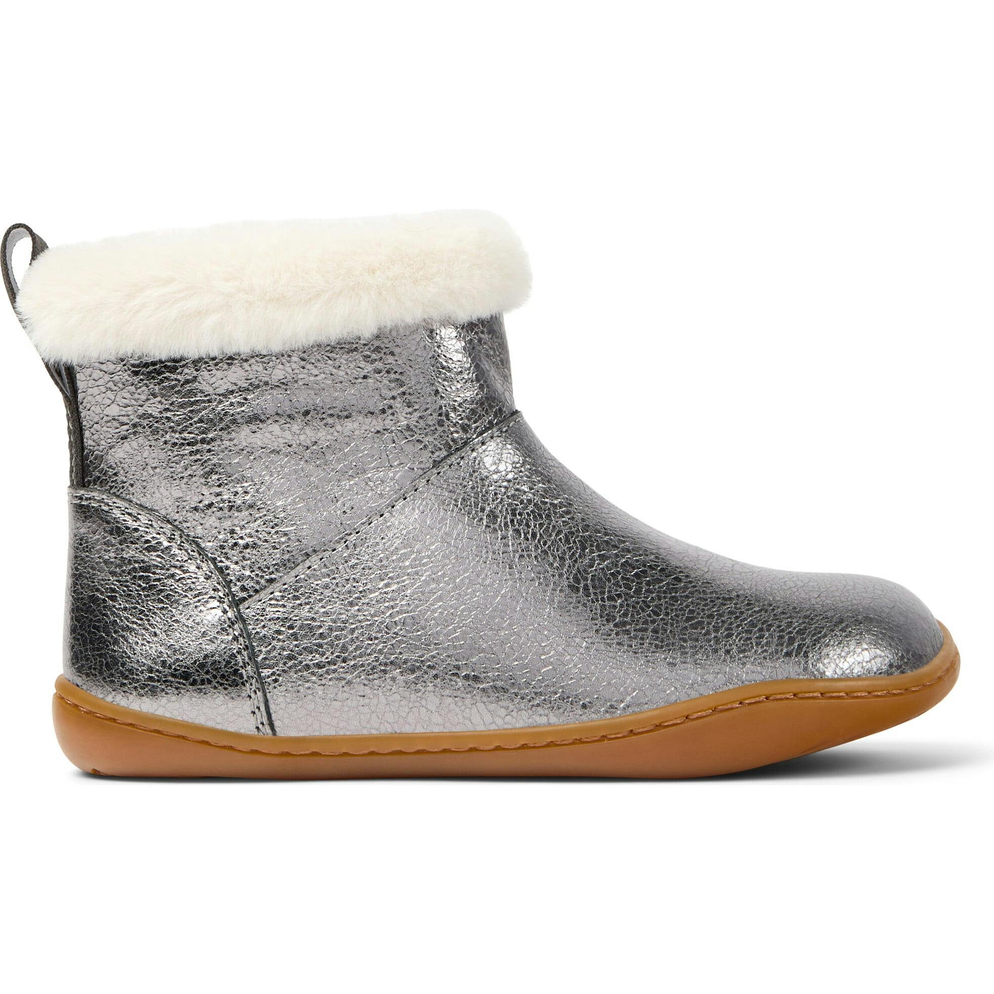 Kids Peu Leather Ankle Boots