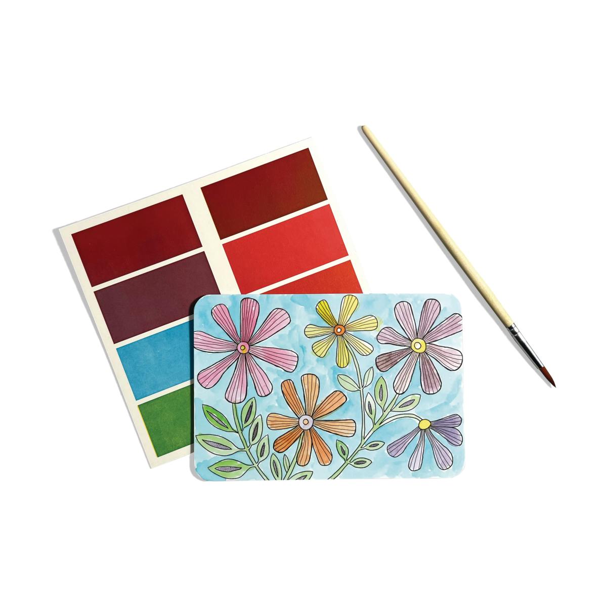 Scenic Hues DIY Watercolor Art Kit - Flowers and Gardens