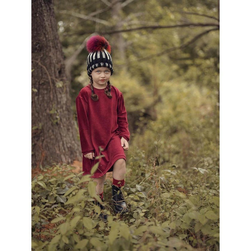 Corduroy And French Terry Dress