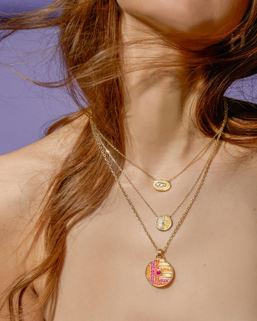 Found Small Nest Pendant Necklace - Diamond