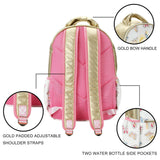 White and Gold Butterfly Backpack with Tuckaway Wings