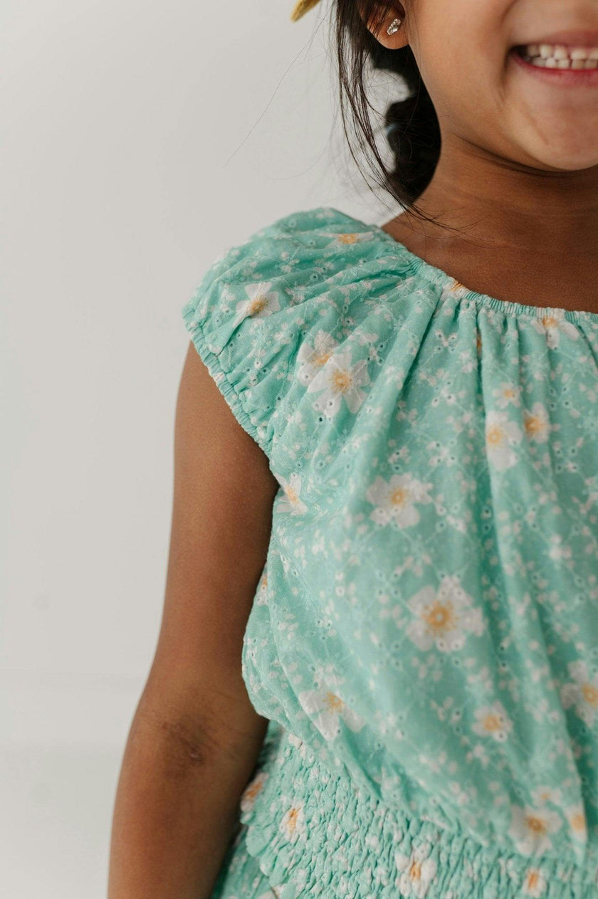 Eyelet Peasant Top