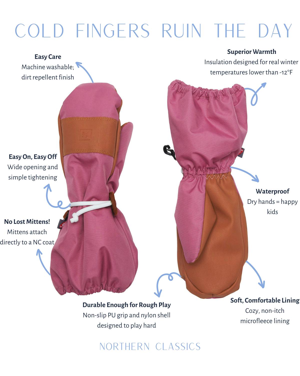 Kids Waterproof Ski Mitten