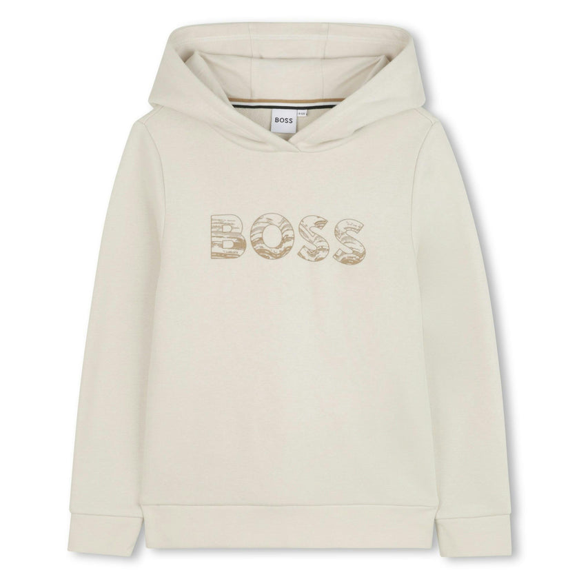 Beige Hooded Sweatshirt