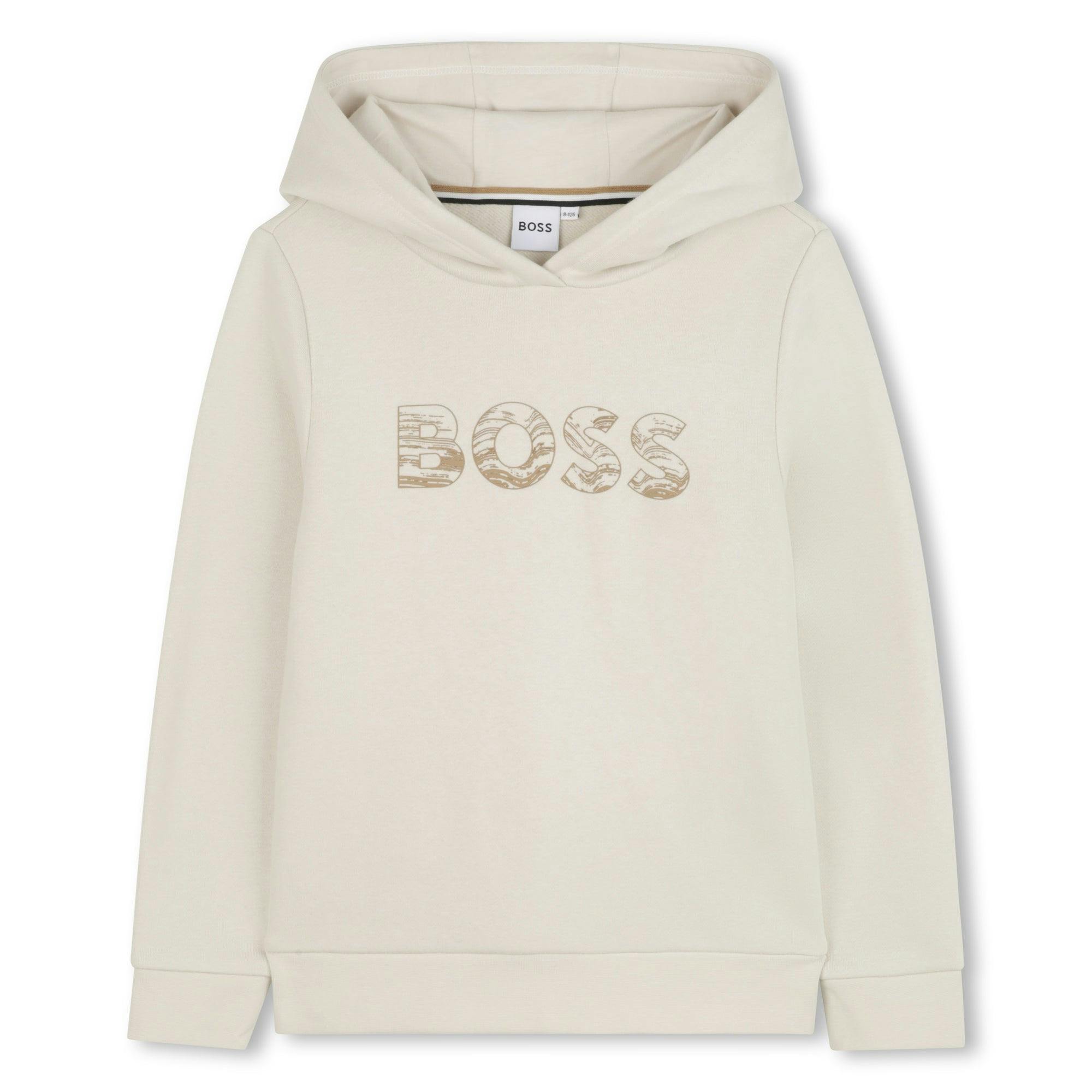 Beige Hooded Sweatshirt