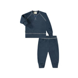 Heathered Vintage Sherpa Sweatshirt and Sweatpant Set