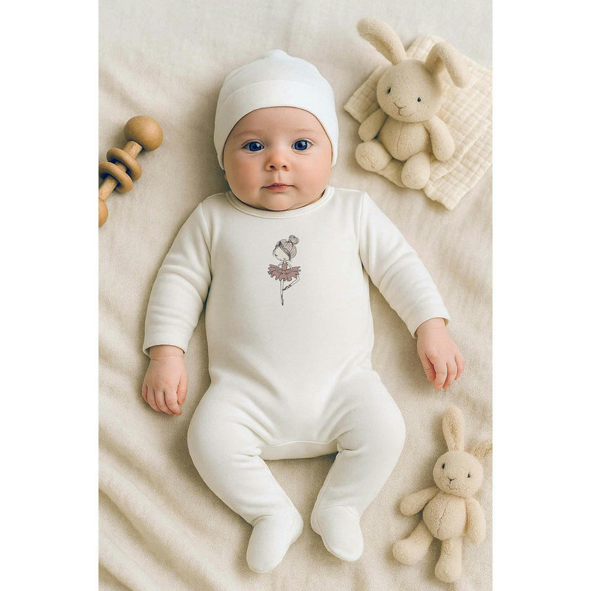 Ballerina Printed Footie
