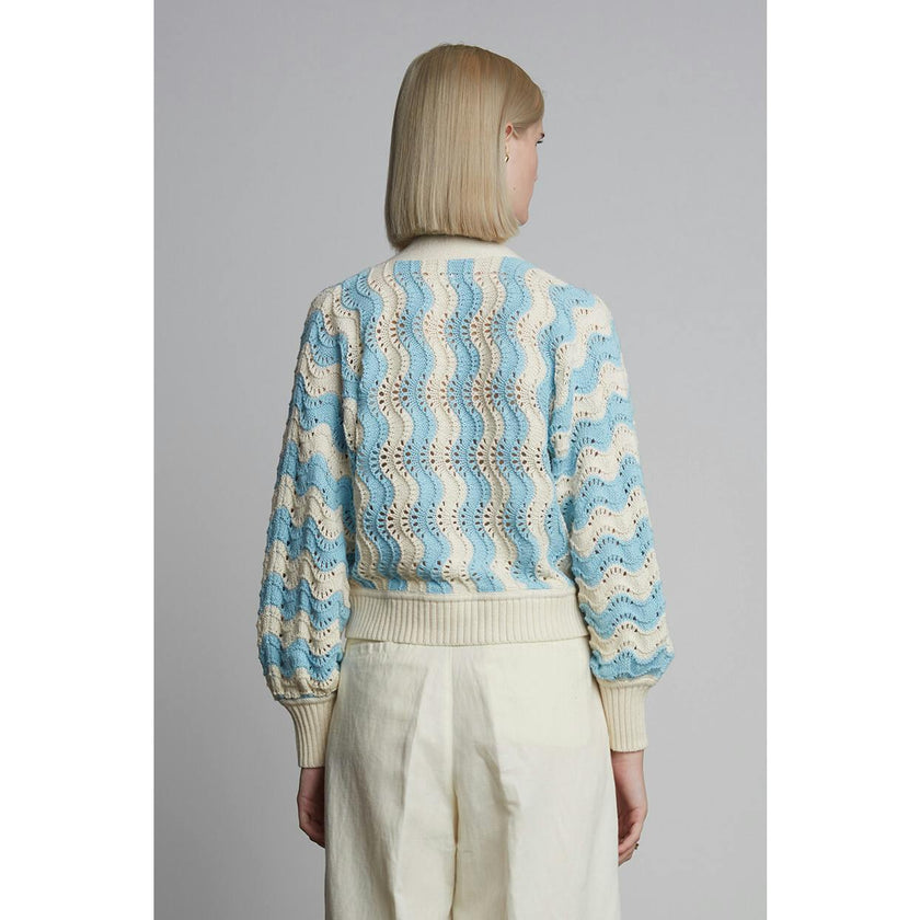 LUNA CARDI | IVORY + SKYE BLUE