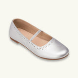 Sasha Ballerina Flat Silver