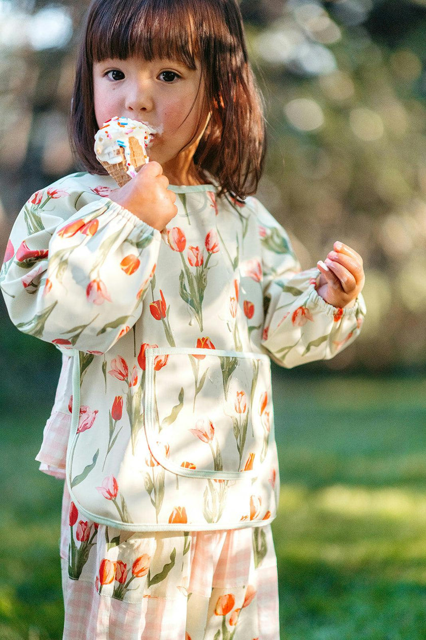 Island Leaf Long Sleeve Pocket Bib